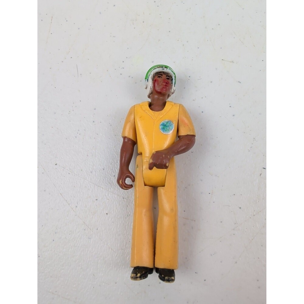 Vintage Fisher Price Adventure People Action Figure Male Rescue Pilot Short Slee